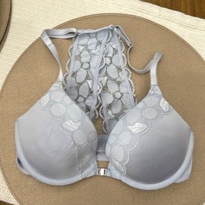 Aerie Light Blue Lace Halter Bra Size 32C